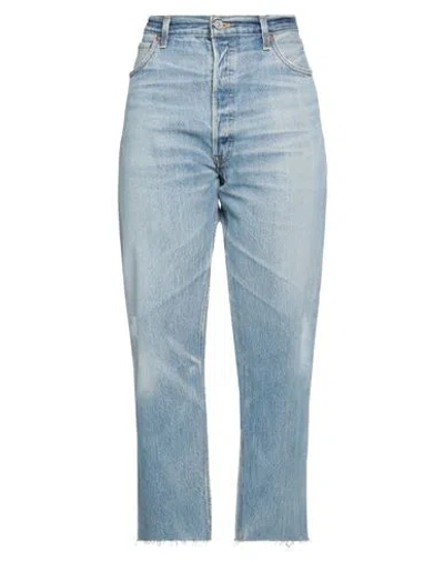 Re/done With Levi's Woman Jeans Blue Size 29 Cotton