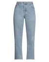 Re/done With Levi's Woman Jeans Blue Size 30 Cotton In Blue