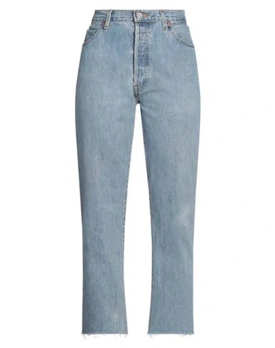 Re/done With Levi's Woman Jeans Blue Size 29 Cotton