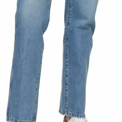 Re/done Blue 70s Cigarette Jeans In Blue Sea