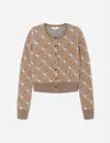 Re/done Tartan Cropped Cardigan In Multi