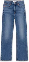 Re/done Blue 70s Crop Boot Jeans In Blue