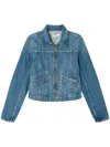 Re/done Zip-up Denim Jacket In Blue