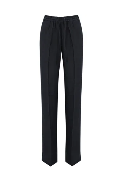 Re-hash Allegra Linen Palazzo Trousers In Blu