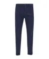 Re-hash Dark Blue Straight Casual Pants In Blue
