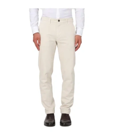 Re-hash Belt-loop Casual Pants In White