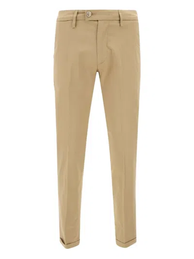 Re-hash Belt-loops Cuffed Trousers In Neutral