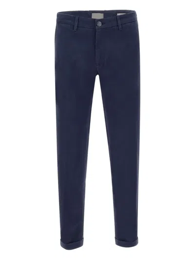 Re-hash Belt Loops Logo Patch Trousers In Blue