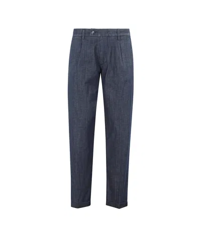 Re-hash Belt Loops Slacks In Blue