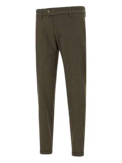 Re-hash Belt-loops Turn-up Trousers In Brown