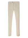Re-hash Button Metallic Patch Trousers In Neutral
