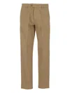 Re-hash Buttoned Straight-leg Trousers In Brown