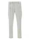Re-hash Check-pattern Pleat-detailed Trousers In Gray