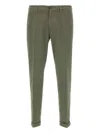 Re-hash Cuffed Welt-pocket Trousers In Green