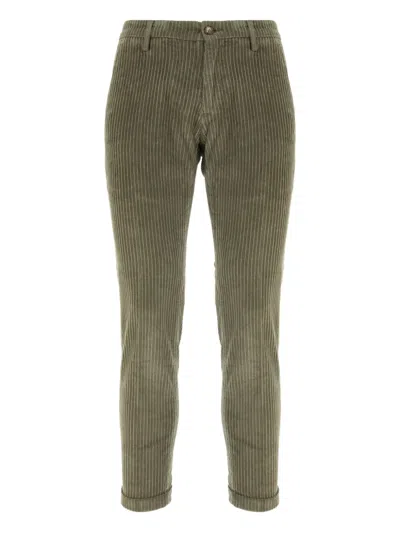 Re-hash Corduroy Cotton-blend Trousers In Green