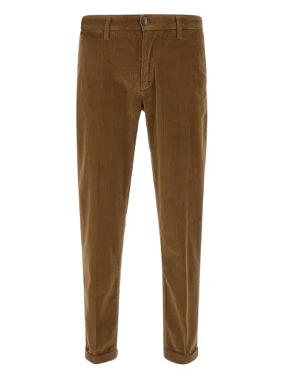 Re-hash Corduroy Cuffed Trousers In Brown