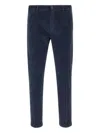 Re-hash Corduroy-texture Trousers In Blue