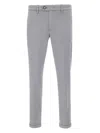 Re-hash Cuffed Cotton-blend Trousers In Gray