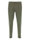 Re-hash Cuffed Welt-pocket Trousers In Green
