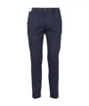 Re-hash Dark Blue Straight Casual Pants In Black