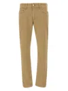 Re-hash Five-pocket Regular Jeans In Brown