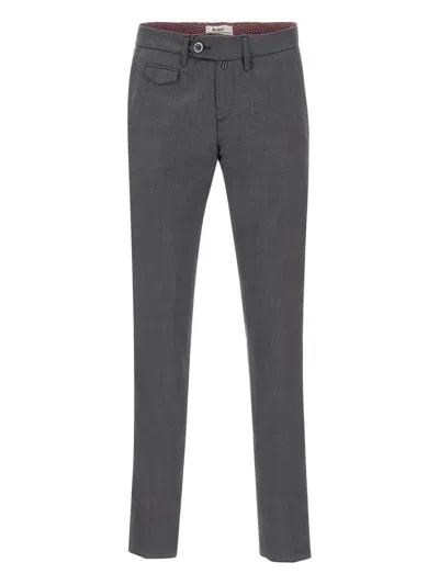 Re-hash Flap-pockets Tapered Trousers In Gray