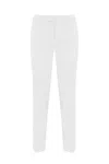 Re-hash Gloria Capri Chino Trousers In Bianco
