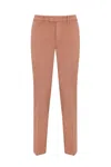 Re-hash Gloria Capri Chino Trousers In Mattone