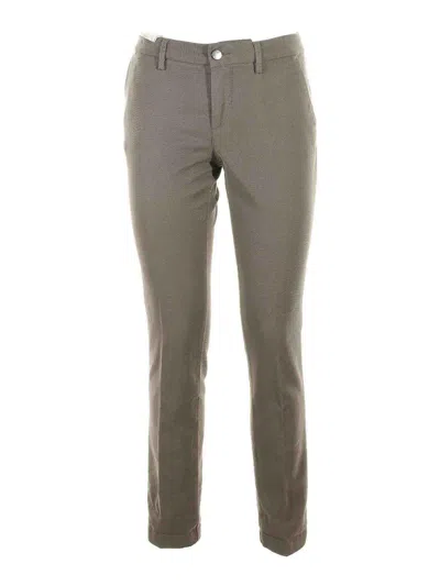 Re-hash Grey High Waist Trousers In Grey