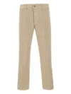 Re-hash Herringbone-weave Chinos In Brown
