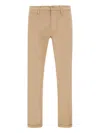 Re-hash Logo Patch Cuffed Trousers In Neutral