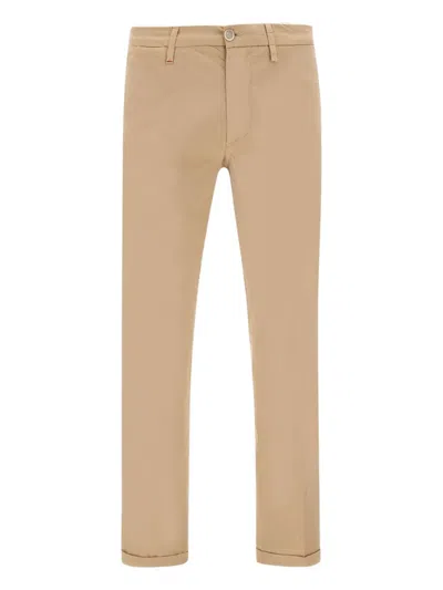 Re-hash Logo Patch Cuffed Trousers In Neutral