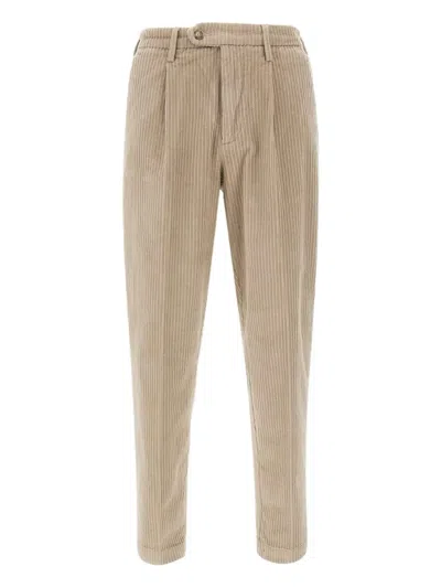 Re-hash Marc Chinos Corduroy-texture Trousers In Neutral