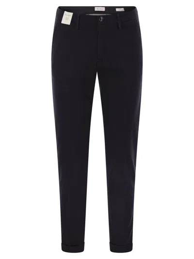 Re-hash Mucha - Stretch Cotton And Lyocell Chino In Blue