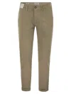 Re-hash Mucha - Stretch Cotton And Lyocell Chino In Gray