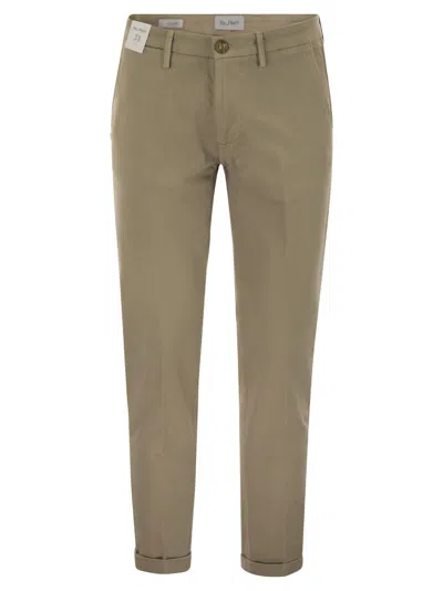 Re-hash Mucha - Stretch Cotton And Lyocell Chino In Gray