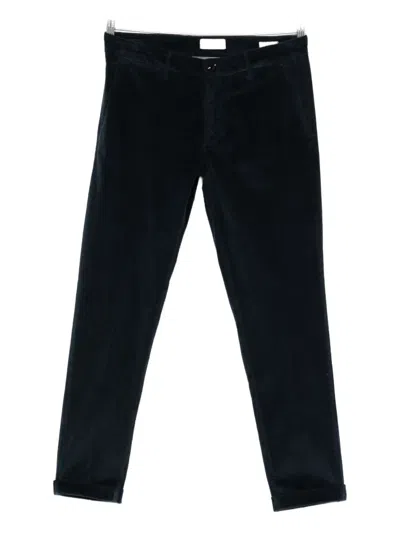 Re-hash Mucha Corduroy Cuffed-hem Chinos In Black