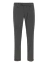 Re-hash Mucha Textured Cuffed Trousers In Gray