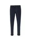 Re-hash Pleats Cotton Trousers In Blue