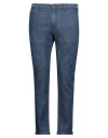 Re-hash Re_hash Man Jeans Blue Size 35 Cotton, Lyocell, Linen, Elastane In Blue