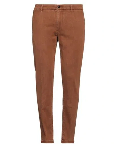 Re-hash Re_hash Man Jeans Brown Size 35 Cotton, Elastane