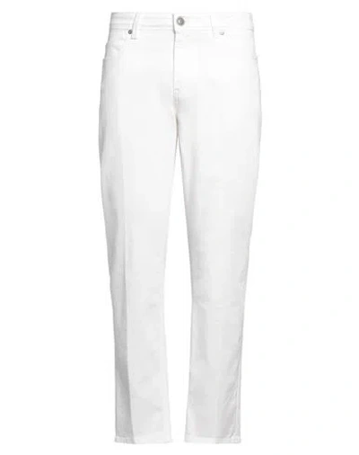 Re-hash Re_hash Man Jeans White Size 33w-30l Cotton, Elastane