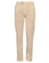 Re-hash Re_hash Man Pants Camel Size 34 Cotton, Elastane In Beige