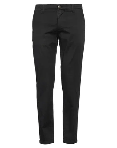RE-HASH RE_HASH MAN PANTS BLACK SIZE 34 COTTON, TENCEL LYOCELL, ELASTANE