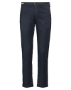 Re-hash Re_hash Man Pants Navy Size 30 Cotton, Elastane In Blue