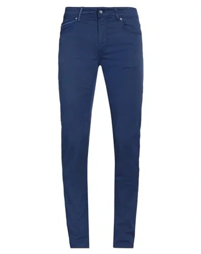 Re-hash Re_hash Man Pants Blue Size 33 Cotton, Elastane