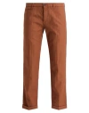 Re-hash Re_hash Man Pants Brown Size 35 Cotton, Linen, Elastane