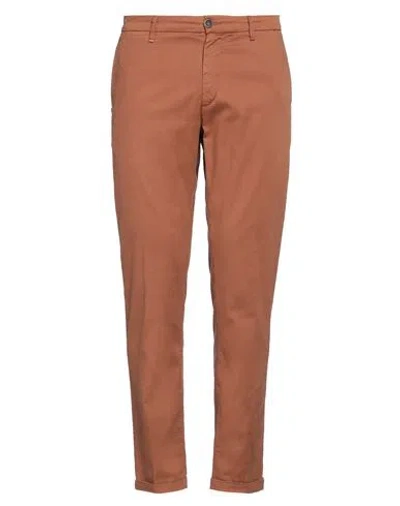 Re-hash Re_hash Man Pants Brown Size 35 Cotton, Lyocell, Elastane