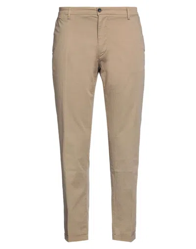 RE-HASH RE_HASH MAN PANTS CAMEL SIZE 30 COTTON, ELASTANE