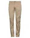 Re-hash Re_hash Man Pants Camel Size 30 Cotton, Elastane In Beige